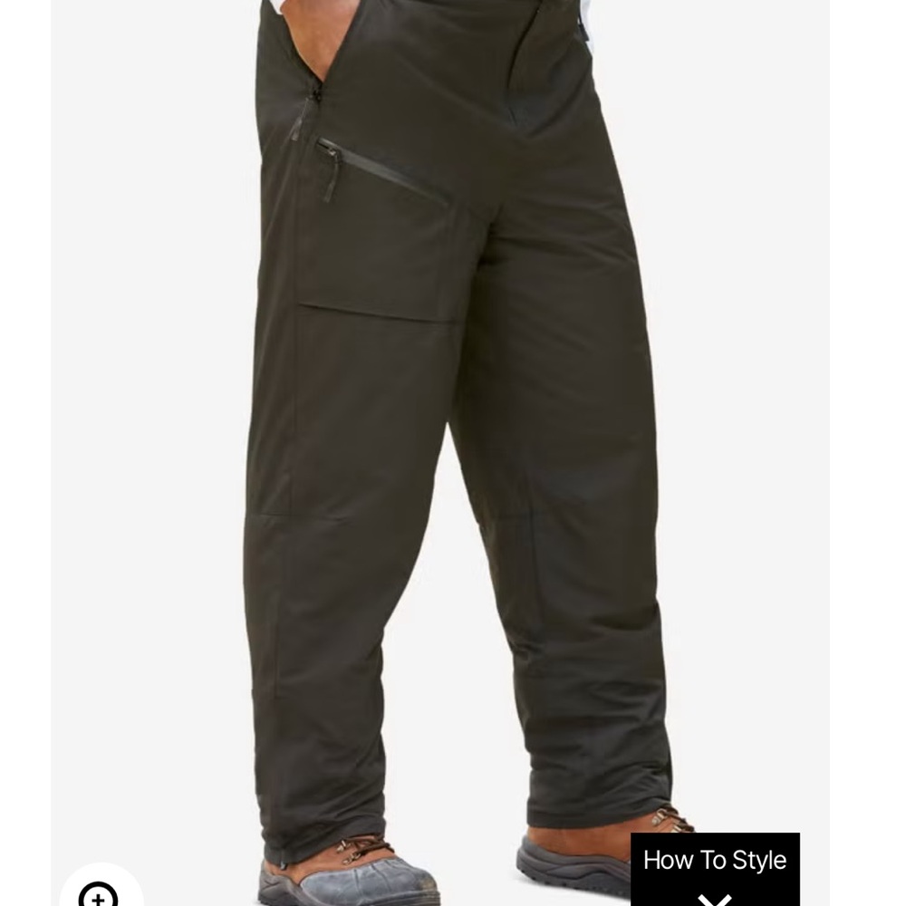 Men's Black snow pants KS sport XXL tall